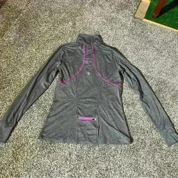 MPG Sports Performance Jacket Yoga Athletic Long Sleeve Quarter Zip Pullover - Picture 7 of 9